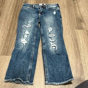 Girls’ A&F High Rise Ankle Straight